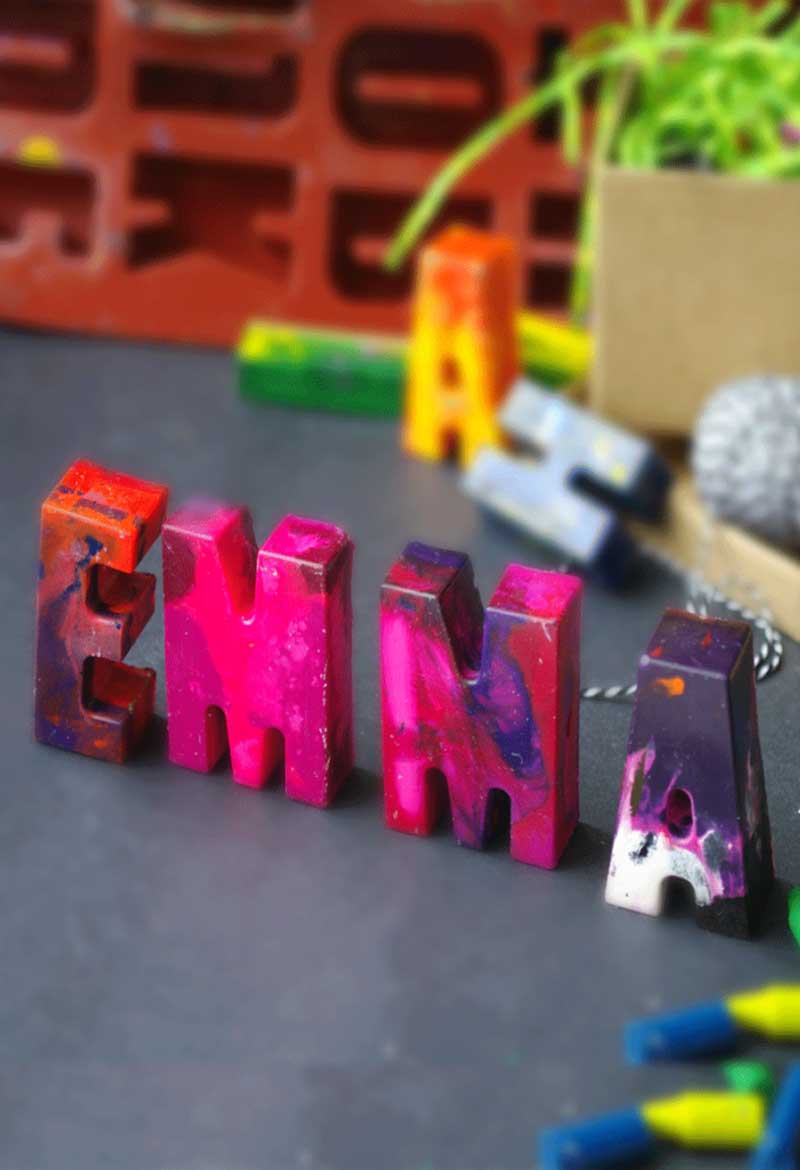 Personalized Crayon Mold for Kids, Make Crayons With Your Text Custom  Silicone Mold for Kids, Crafts 